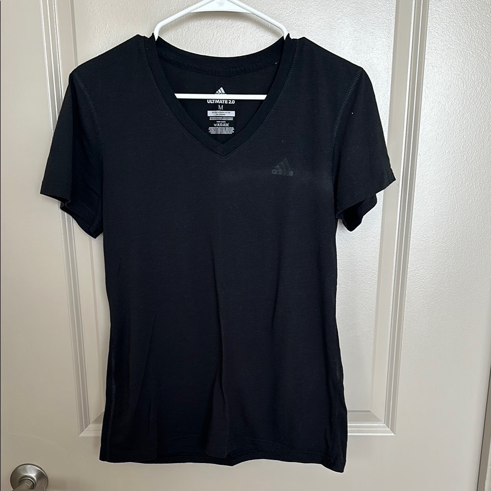 Adidas Black V-Neck Tee